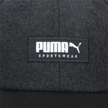 Бейсболка спорт. PUMA Style Fabric Cap 02282801, хлопок, полиэстер, черный