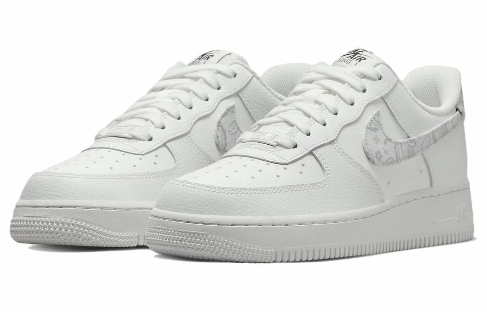 Кроссовки Nike Air Force 1 Low '07 Ess "White Paisley" (Женская размерная сетка)
