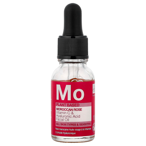 Dr. Botanicals, Марокканская роза, витамин C и масло для лица с гиалуроновой кислотой, для всех типов и чувствительной кожи, 15 мл (0,51 жидк. Унции)
