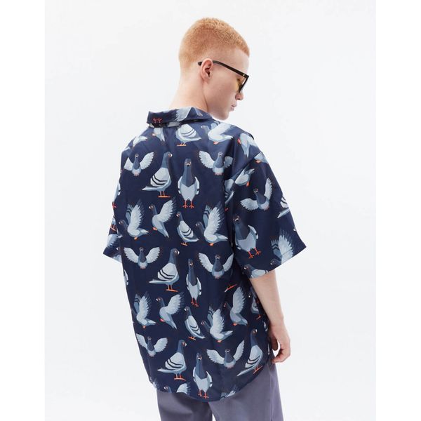 Рубашка Голуби синяя - фото 3