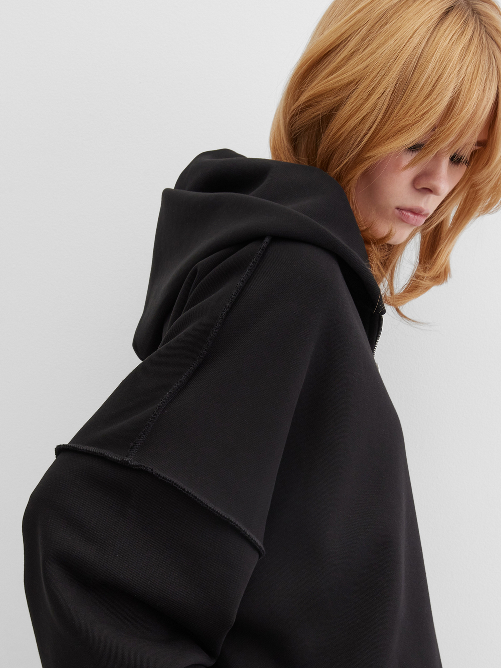 Зип-худи Pretty, чёрное