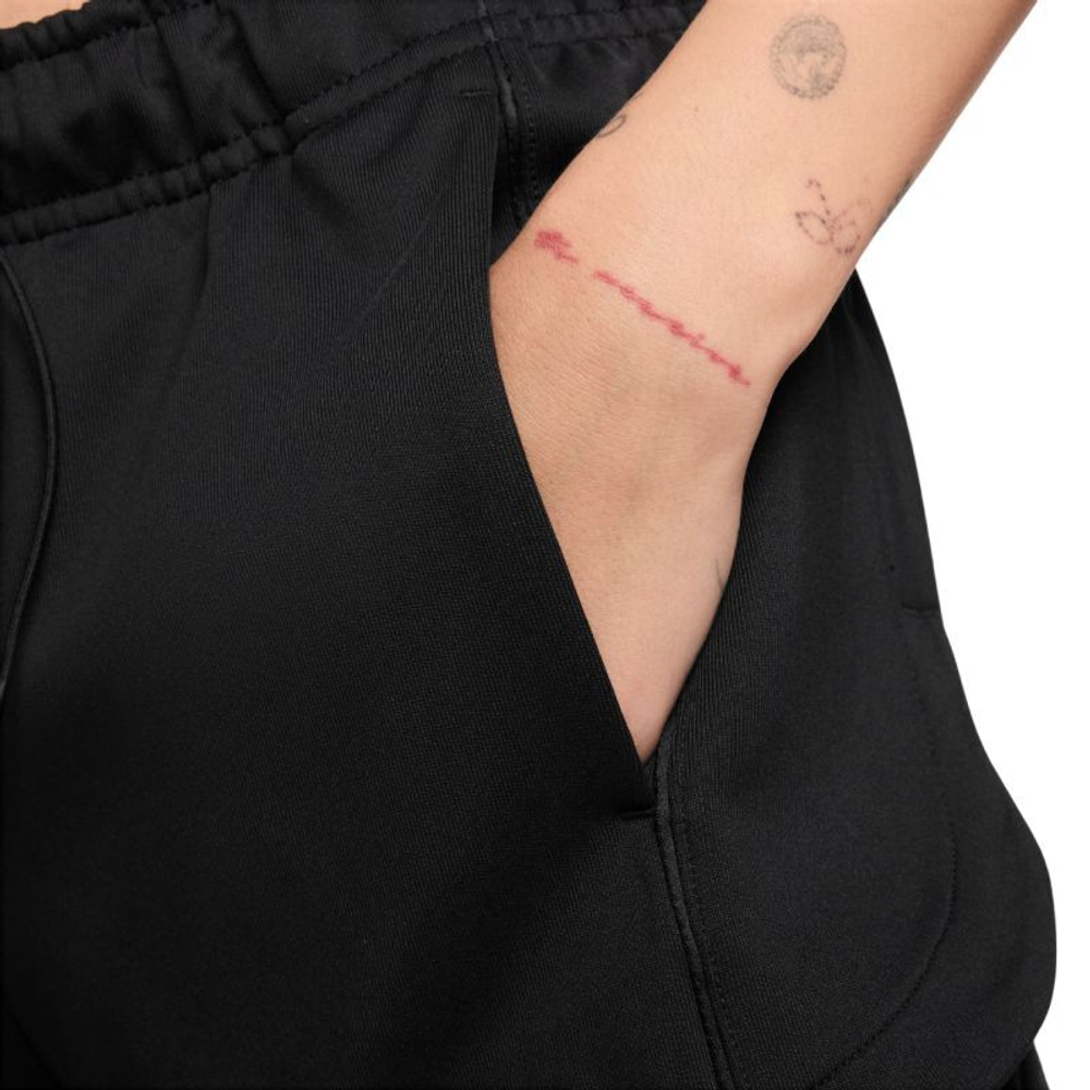 Женские шорты теннисные Nike Sportswear Windrunner Mid Rise - черный/белый