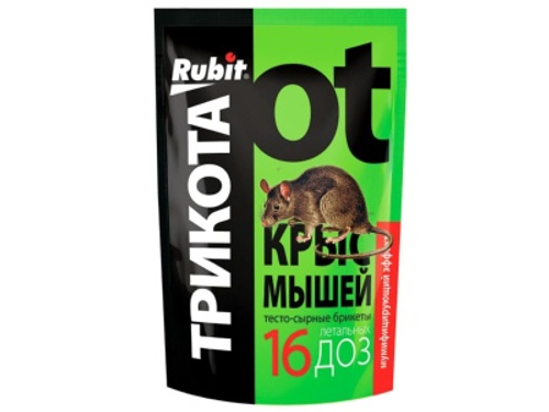 Тесто-брикет РУБИТ ТриКота 150г 16 доз тесто-сырный мумифицир (50шт/кор)
