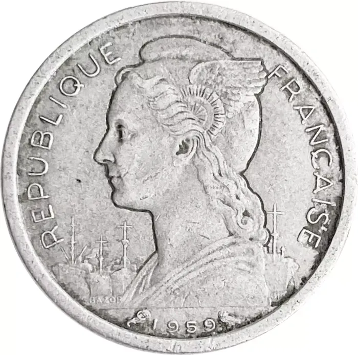 1 франк 1959 Французское Сомали