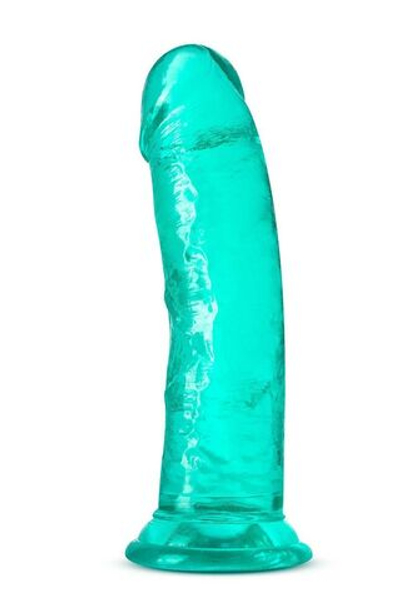 Бирюзовый фаллоимитатор-реалистик Roar n Ride - 20,3 см. (Цвет: бирюзовый)