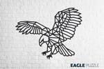 Полигональная картина "Орёл" от EWA - интерьерная деревянная сборная модель, настенный пазл