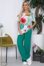 Костюм Шейла (зеленый/цветы) К10513 LT Collection