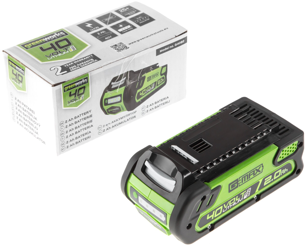 Триммер аккум. GREENWORKS G40LTK2 40В.АКБ 2А*ч и ЗУ (2101507UA)