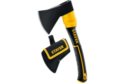 Кованый топор STAYER Fiberglass 600/800 г, с чехлом 2062-06P_z02
