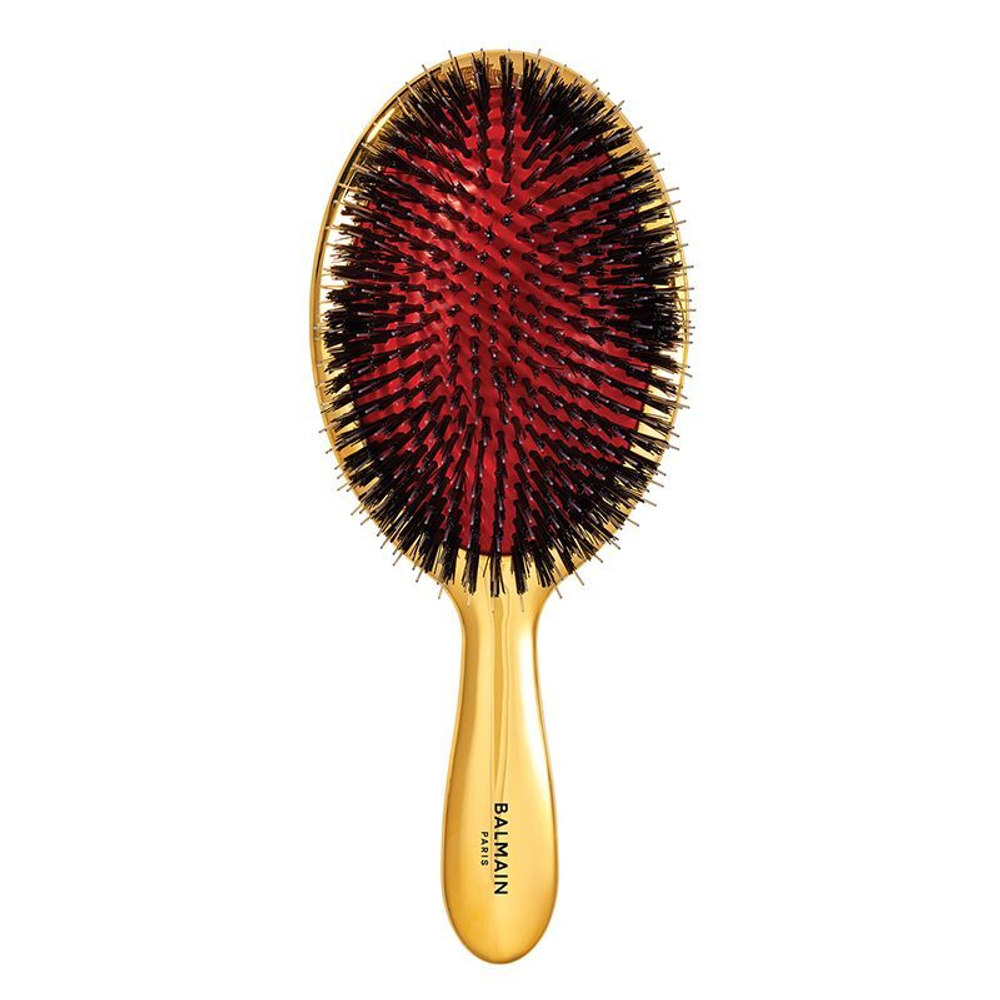 Balmain Hair Couture Золотой набор СПА-щетка Luxurious (золотая щётка, аргановый эликсир, кондиционер)