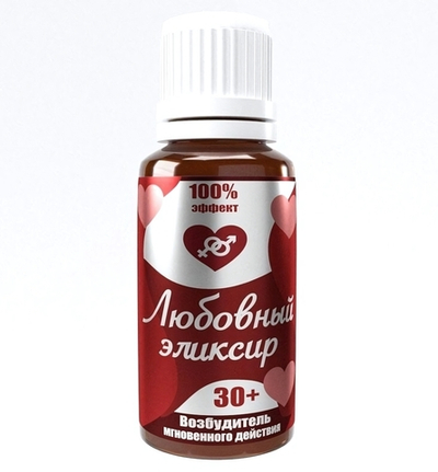 Возбуждающие капли Любовный эликсир 30+ 20 мл