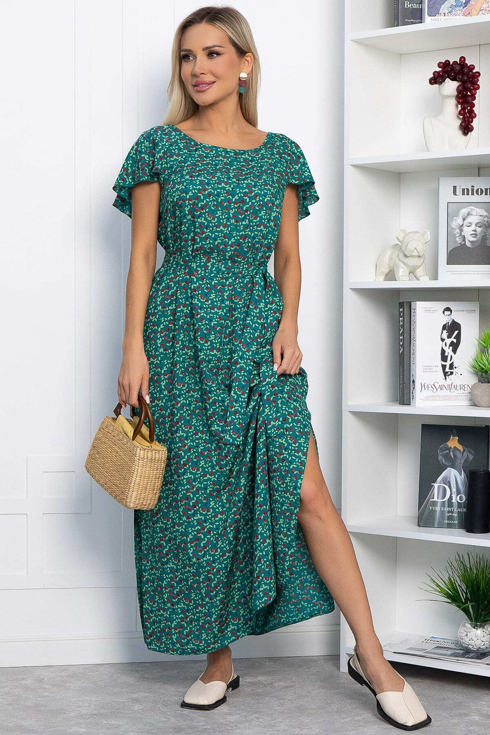 Платье Вечер свиданий (зеленое) П13830-16М LT Collection