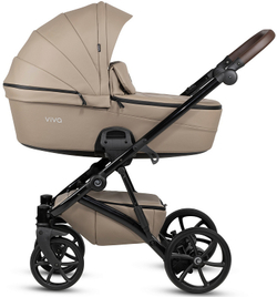 Детская коляска Tutis Viva 5 Plus Leather 2024 3 в 1 1452149 Cappuccino