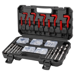 Набор приспособлений и футорок для восстановления резьбы 131пр. FORSTIME FT-9131U1