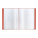 Папка с 80 вкладышами, Стамм Стандарт, 800мкм, корешок 30мм, красная