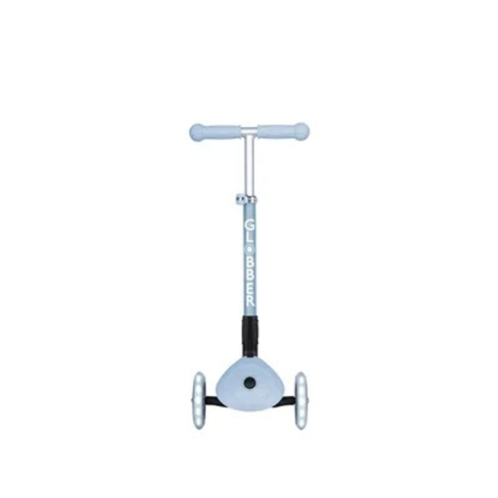 Самокат Globber Junior Foldable Lights Ecologic голубой