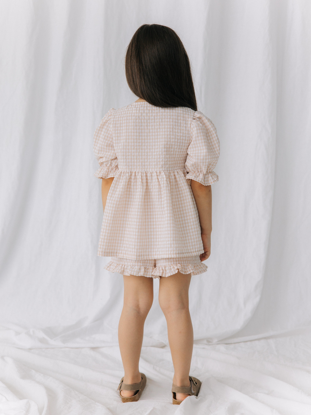 Топ и шорты, Бежевый