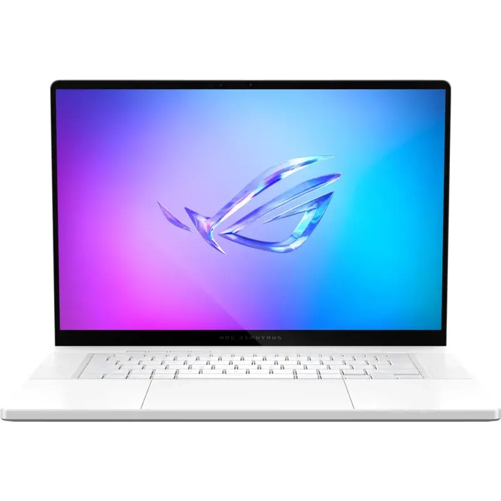 Ноутбук ASUS ROG ZEPHYRUS G16 2024 GA605WI-QR113W, 16" (2560x1600) OLED 240 Гц/AMD Ryzen AI 9 HX 370/32 ГБ LPDDR5X/1024 ГБ SSD/NVIDIA GeForce RTX 4070 для ноутбуков (8 Гб)/Windows 11 Home, Белый (90NR0J92-M00790)