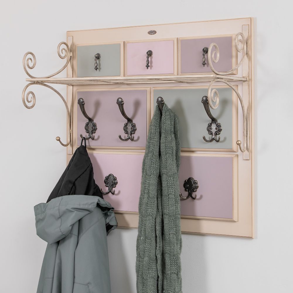 Вешалка настенная Пандора 2 Айвори Акварель