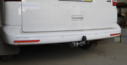 Фаркоп оцинкованный Galia V064A для Volkswagen Transporter / Caravelle / Multivan T5 2003-2015, T6 2015-(паспорт и сертификат в комплекте)(без электрики)