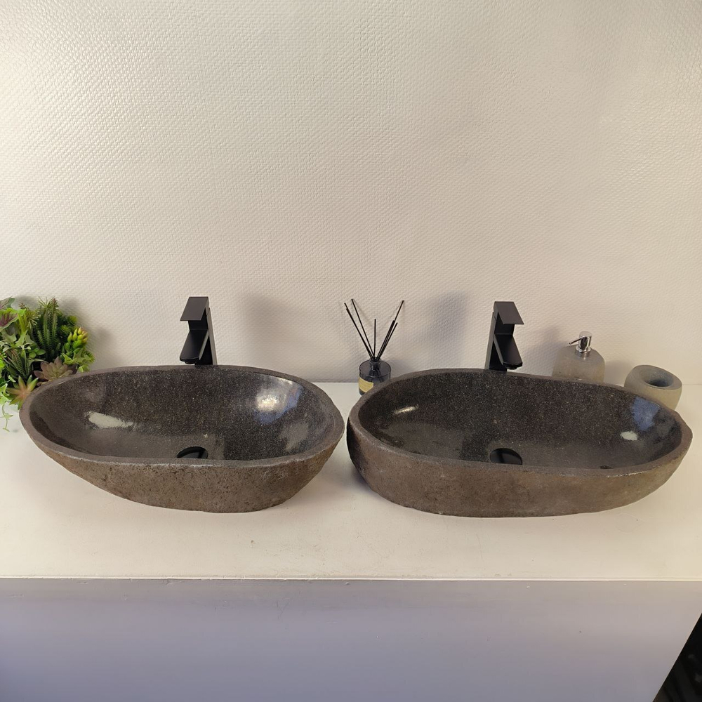 Раковина из речного камня ПАРА! RS-65333 67*33*15 0866