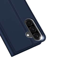 Чехол книжка из PU кожи синего цвета от Dux Ducis для Samsung Galaxy A26 5G, серия Skin Pro Series Case