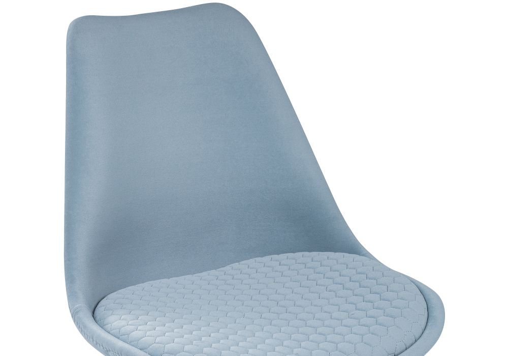 Деревянный стул Bonuss light blue / wood