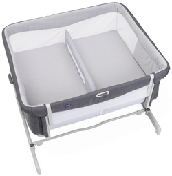 Детская кроватка Chicco Next2Me Twin Magnet Grey