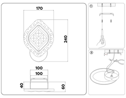 Ambrella Настенный светодиодный светильник с хрусталем Ice FA278