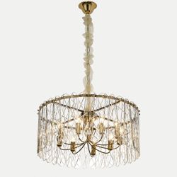 Citilux TALLA CL318292 Люстра хрустальная подвесная Золото