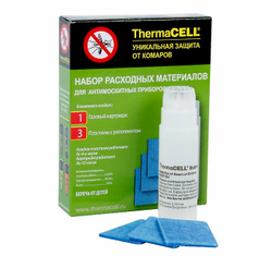 Набор запасной Thermacell (1 газовый картридж + 3 пластины)