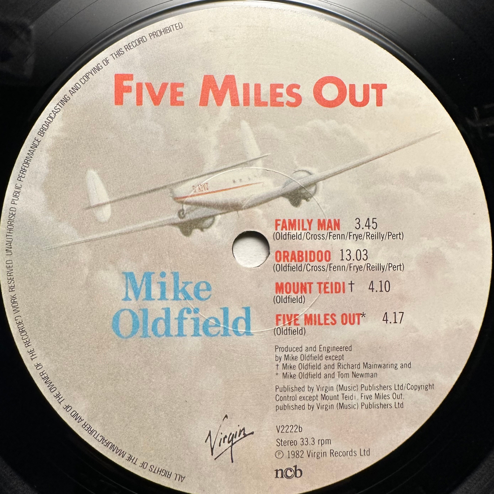 Mike Oldfield - Five Miles Out (Скандинавия 1982г.)