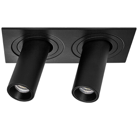 i527274 Светильник INTERO TUBO LED 10W*2 500LM*2 60G ЧЕРНЫЙ 4000K (217527+217274+217274)