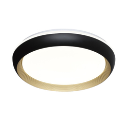7651/DL PALE SN 141 Светильник пластик/черный/золотой LED 48Вт 4000К D380 IP43 TOFIQ BLACK