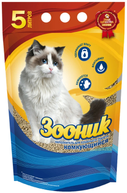 Наполнитель ЗООНИК комкующийся - 5 л