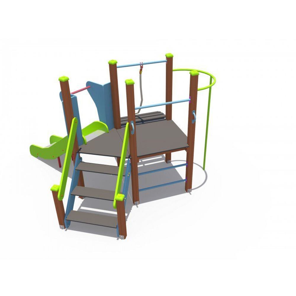 Детский игровой комплекс Литл с металлическим скатом Н-900 ДИО 04014
