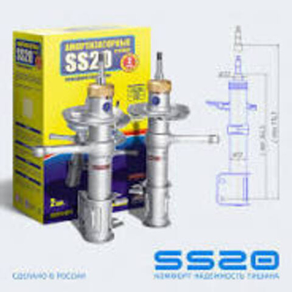 Стойка передняя ВАЗ 2190 Гранта правая, левая стандарт SS20 гарантия 2 года