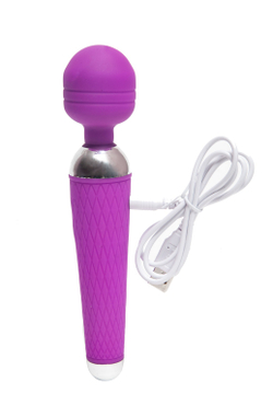 Массажер с 16 видами пульсации фиолетовый  47178--1MM