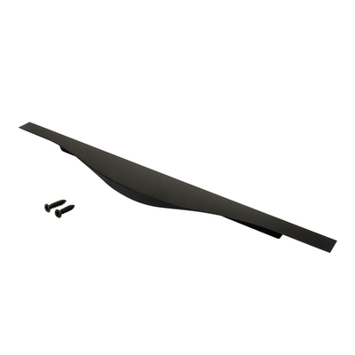 Ручка торцевая, 450 мм (фасад 18 мм), матовый черный RT-002-450 BL