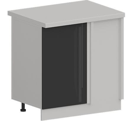 Кухня Модуль ШНУ 990М Белый / Графит Глянец