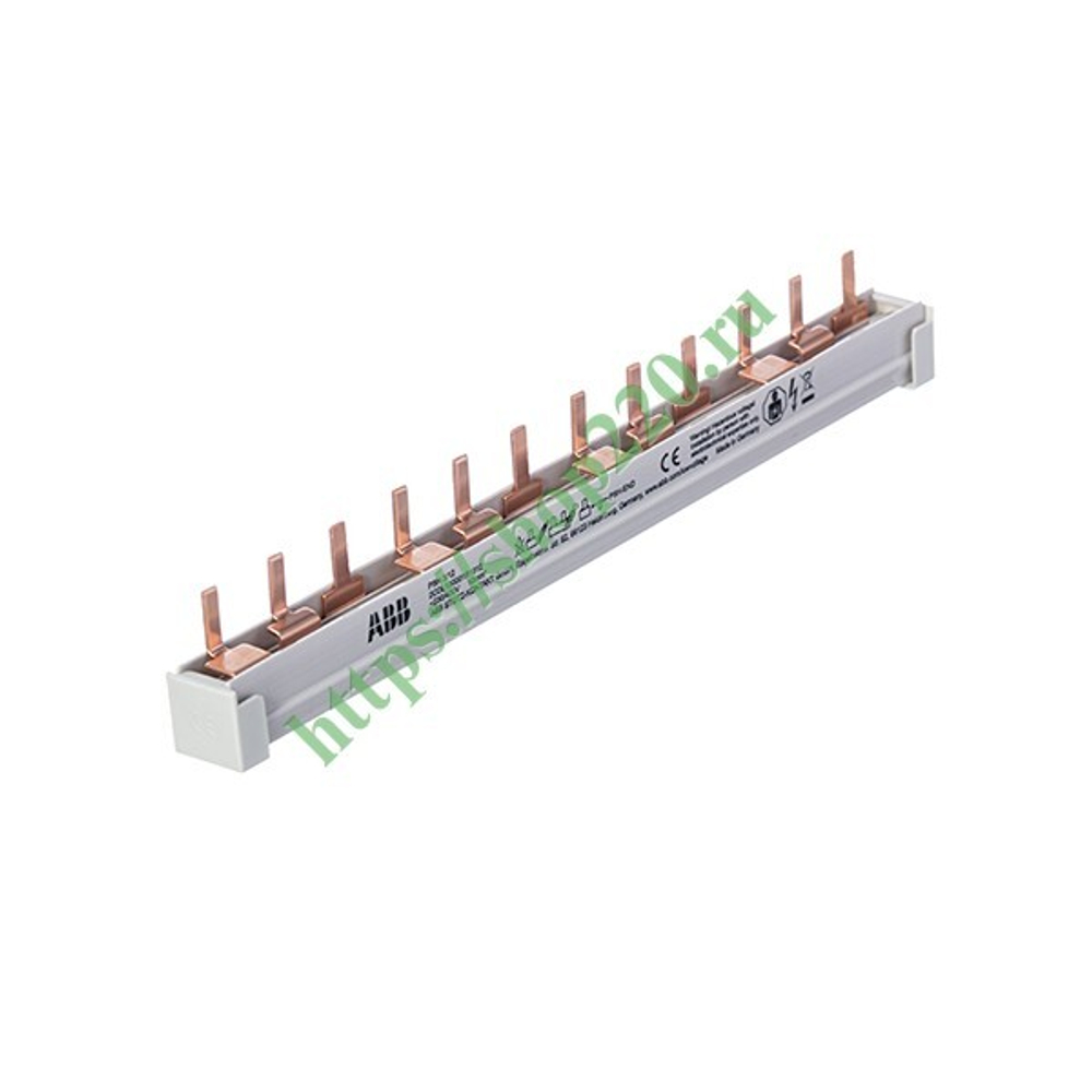 Гребенчатая шина PSH3/12 3-полюсная (L1 L2 L3) 12 модулей Compact Home ABB 2CDL130001R1012