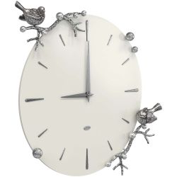 Часы настенные Терра Колор Белый опал Сильвер