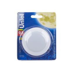DTL-303-Круг-White-3Led-0.5W Светильник-ночник. Блистерная упаковка.