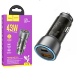 Автомобильный адаптер питания HOCO NZ8 QC 3.0+PD 25W (черный)