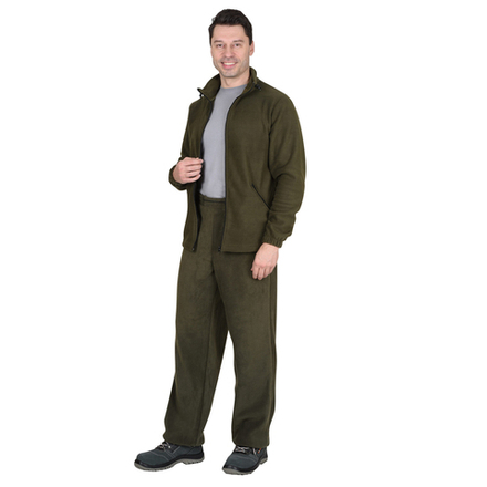 Куртка флисовая оливковая