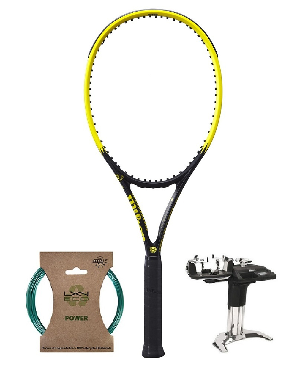 Теннисная ракетка Wilson Minions Clash 100L V2.0 - yellow/black