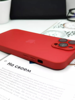 Чехол стеклянный с MagSafe, на iPhone 13 Pro Max, Red