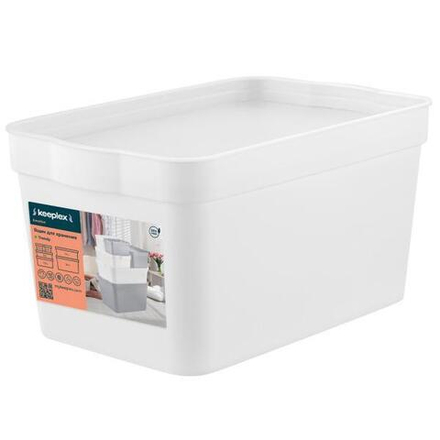 PlastRep Ящик для хранения Keeplex Trendy 2,3л 21,1*14,1*11см белый