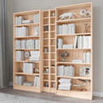 Шкаф-стеллаж Билли 1 Дуб молочный 8622 200*28*202 см, Коричневый   Фиеста