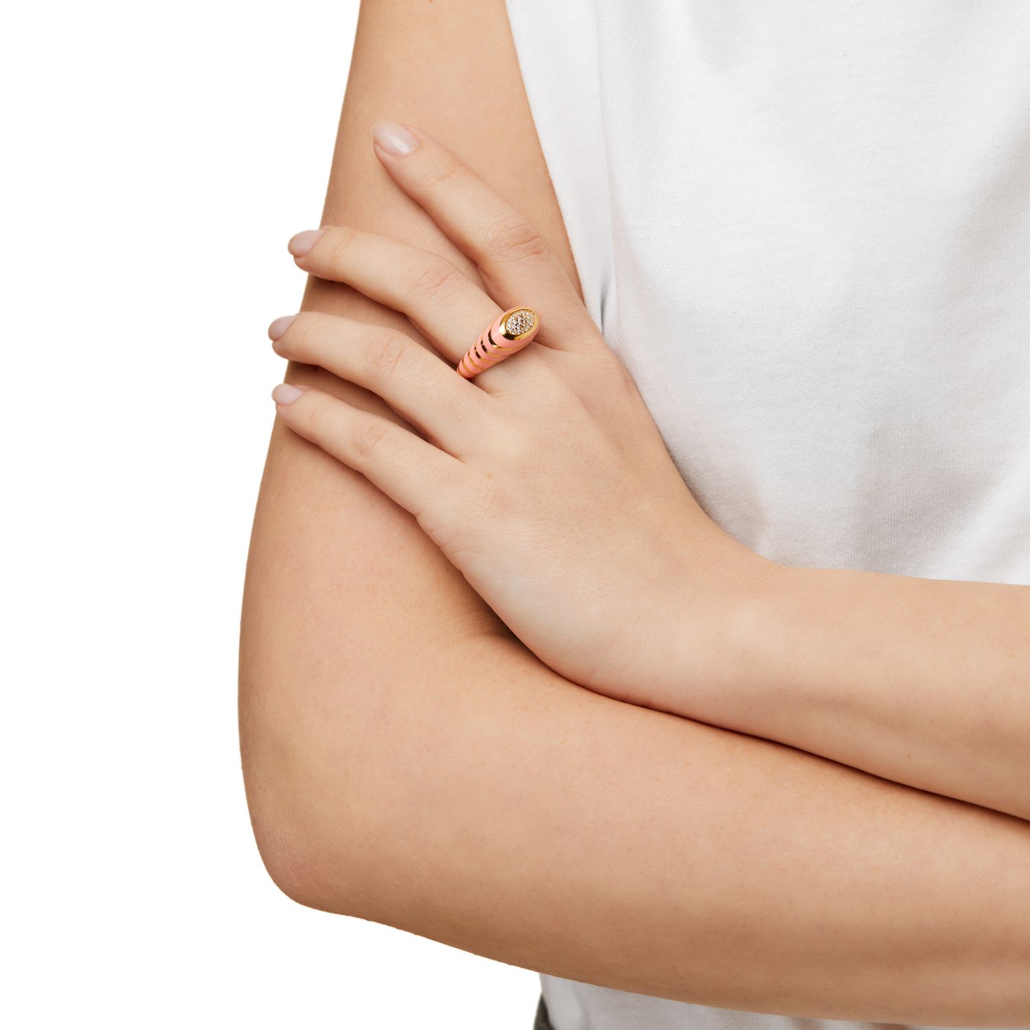 Кольцо I Got A Feeling Ring – Coral